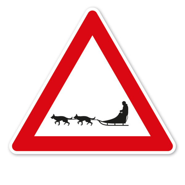 Verkehrsschild Achtung Hundeschlitten – VZ-PR-280