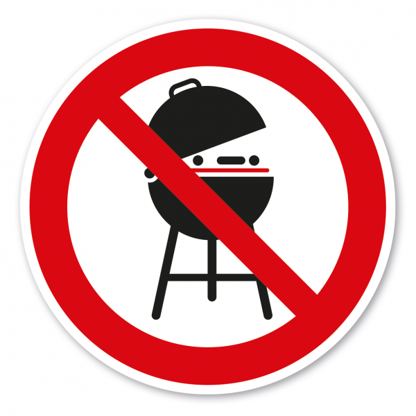 Verbotszeichen Grillen verboten