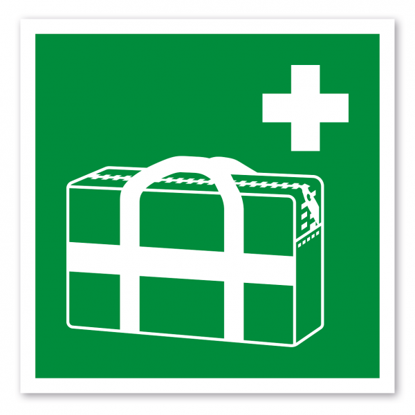 Rettungszeichen Notfallkoffer - ISO 7010 - E0027