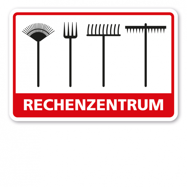 Fun-Schild Rechenzentrum