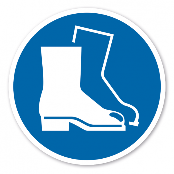 Gebotszeichen Fußschutz benutzen – ISO 7010 - M008