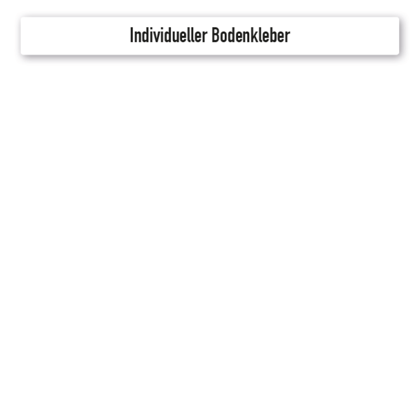 Diskretionshinweis als Bodenkleber – Individuelle Ausführung - rutschfest