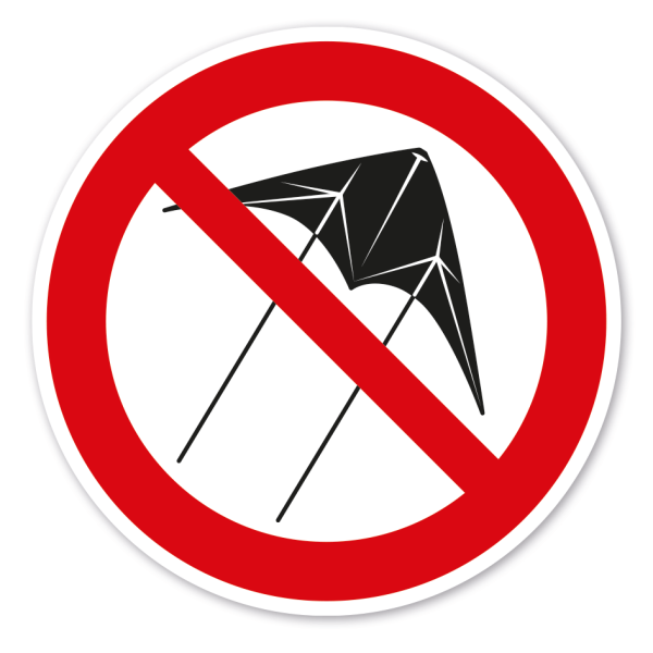 Verbotszeichen Drachen steigen lassen verboten