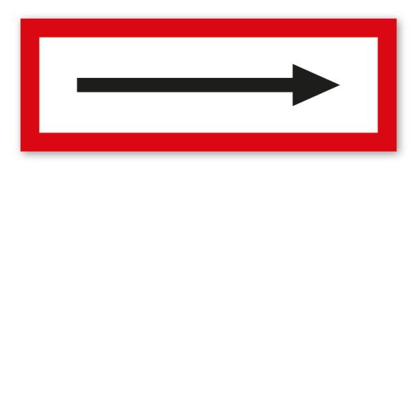 Brandschutzschild Richtungspfeil rechts