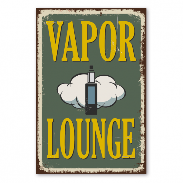 Retroschild / Vintage-Schild Vapor Lounge