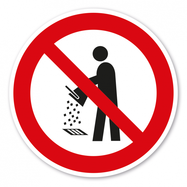 Verbotszeichen Nicht in die Kanalisation gelangen lassen