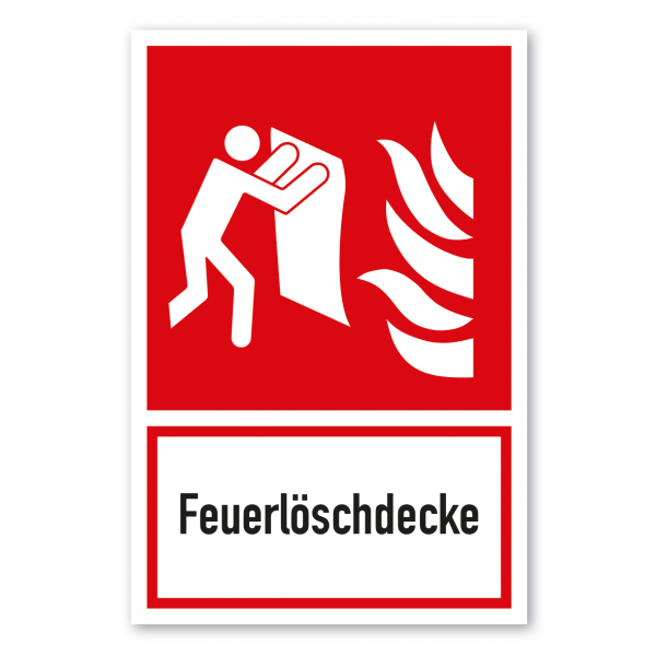 Brandschutzschild Feuerschutzdecke - Kombi - ISO 7010 - F016-K-01