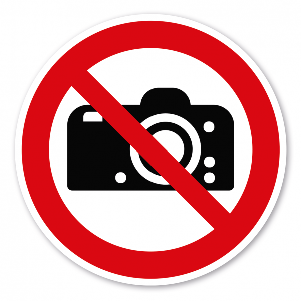 Verbotszeichen Fotografieren verboten – ISO 7010 - P029