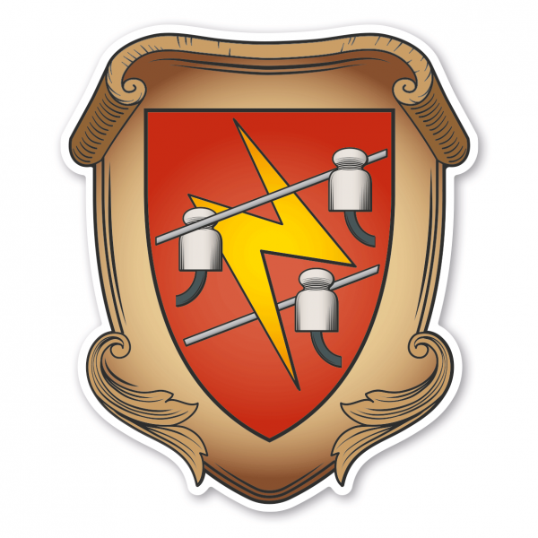 Maibaumschild / Zunftwappen Elektriker - Wappen A