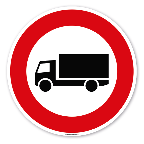 Bodenkleber für Lern- und Bewegungspfade - Verbot für Kraftfahrzeuge mit zulässigem Gesamtgewicht über 3,5 Tonnen - Verkehrszeichen VZ-253 - BWP-02-76 – Verkehrserziehung