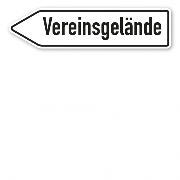 Pfeilschild / Pfeilwegweiser Vereinsgelände