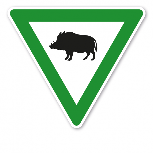 Verkehrsschild Wildschutzgebiet - Wildschwein – VZ-PR-33