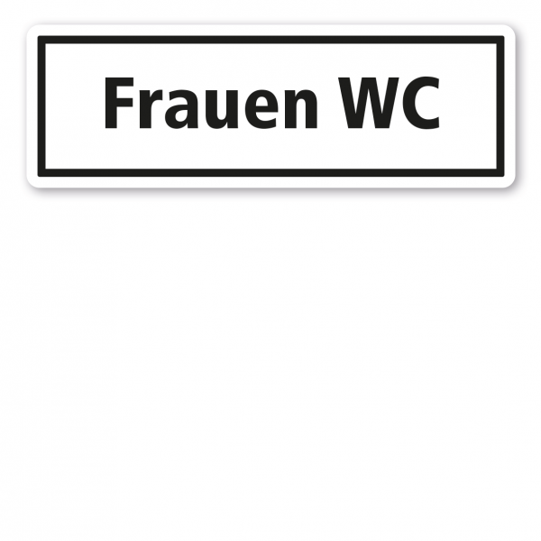 Textschild Frauen WC