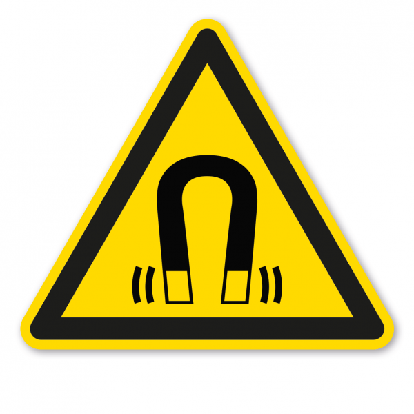 Warnzeichen Warnung vor magnetischem Feld – ISO 7010 - W006