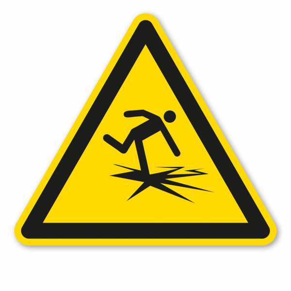 Warnzeichen Warnung vor dünnem Eis – ISO 20712-1 - WSW001