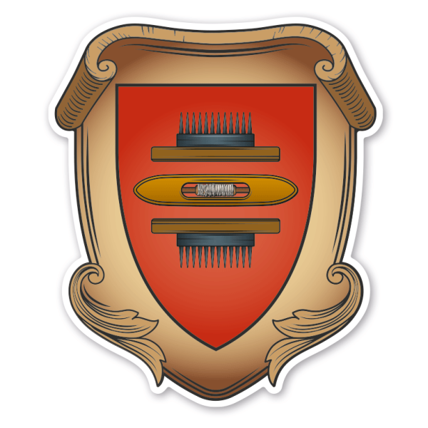 Maibaumschild / Zunftwappen Leineweber - Weber - Wappen A