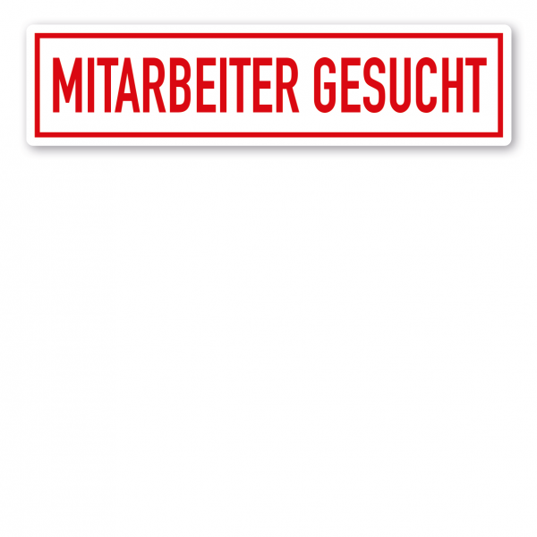 KFZ - Magnetschild Mitarbeiter gesucht