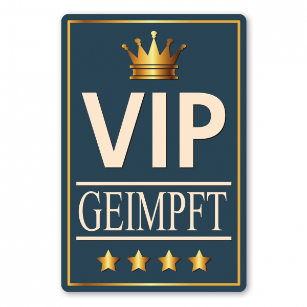 Fun-Schild VIP - Geimpft (Corona)