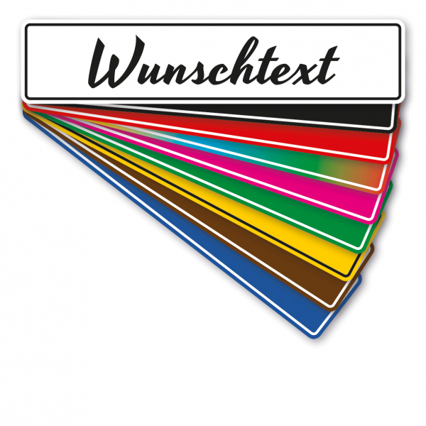 Truck / LKW - Schild in 9 Farben mit Wunschtext – Schrift Retro