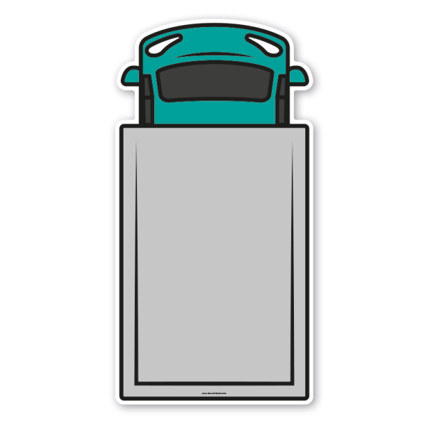 Bodenkleber für Lern- und Bewegungspfade - Fahrzeug Transporter in drei Farbausführungen - BWP-02-118 – Verkehrserziehung