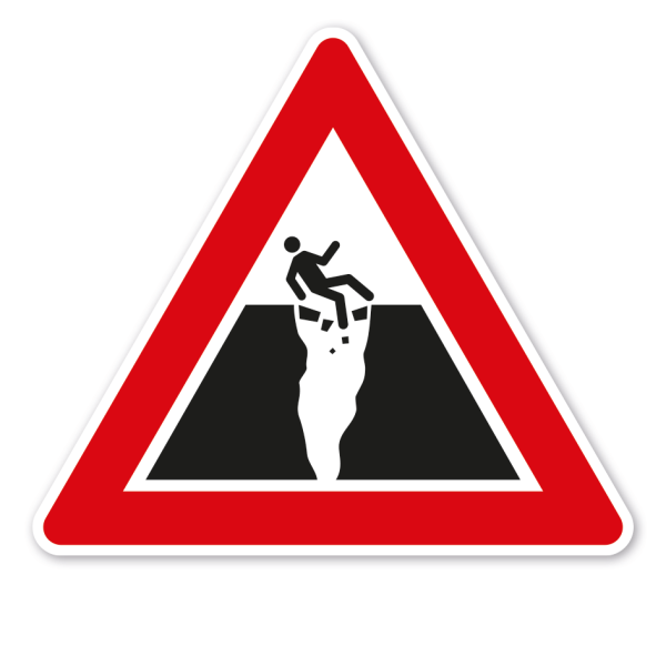 Verkehrsschild Achtung Gletscherspalten – VZ-PR-283