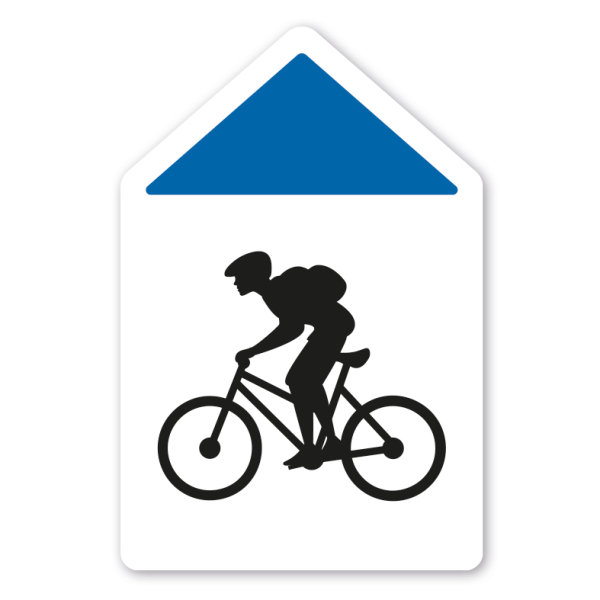 Pfeilschild zur Kennzeichnung von Radwegen in 7 Farben – geradeaus