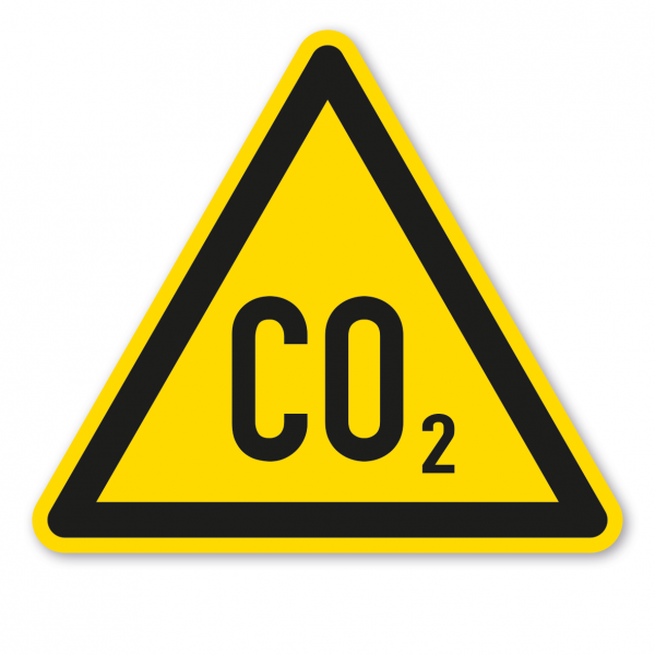 Warnzeichen Warnung vor CO2-Erstickungsgefahr