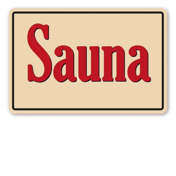 Saunaschild - Sauna