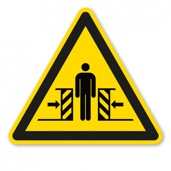 Warnzeichen Warnung vor Quetschgefahr – ISO 7010 - W019