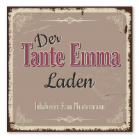 Retroschild / Vintage-Schild Der Tante Emma Laden Retroschild / Vintage-Schild Der Tante Emma Laden
