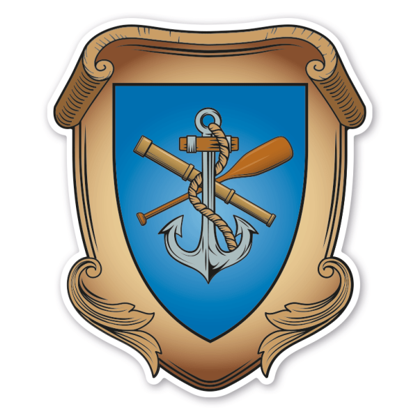 Maibaumschild / Zunftwappen Seefahrer - Wappen A