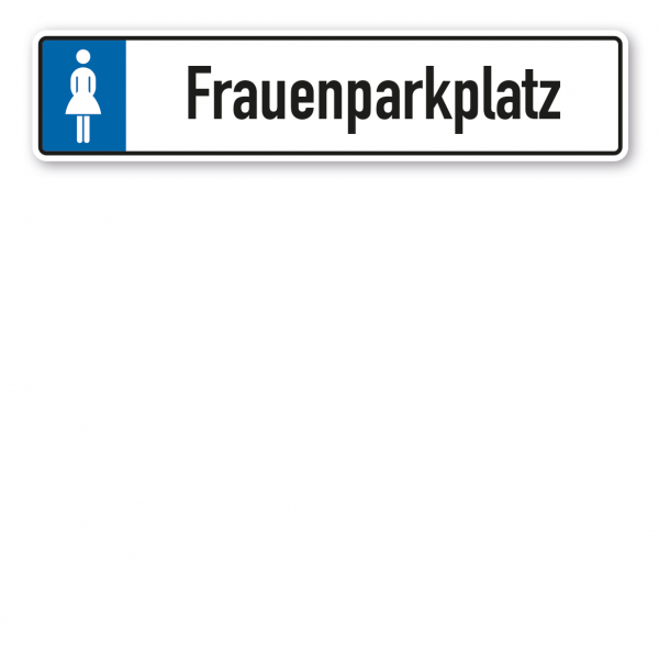 Parkplatzschild / Parkplatzreservierer Frauenparkplatz – mit Frauensymbol