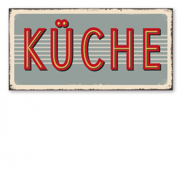 Retroschild / Vintage-Diner-Schild Küche