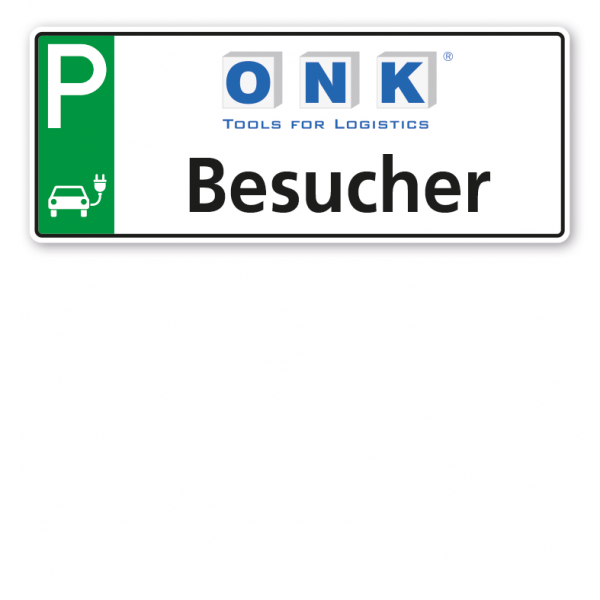 Parkplatzschild Elektrofahrzeuge Wunschtext