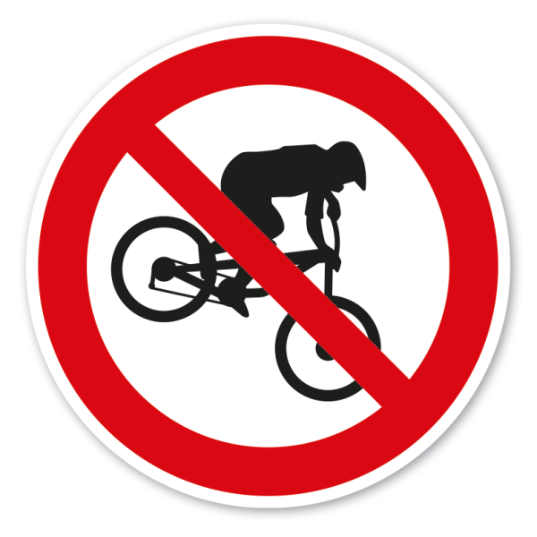Verbotszeichen Downhill Fahrverbot
