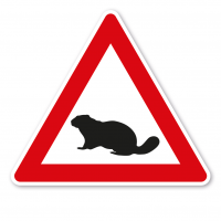 Verkehrsschild Achtung Biber – VZ-PR-42 Verkehrsschild Achtung Biber – VZ-PR-42