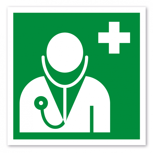 Rettungszeichen Arzt - ISO 7010 - E009