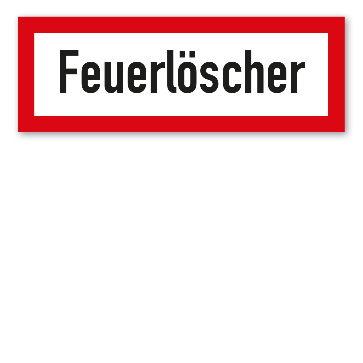 Brandschutzschild / Feuerwehrschild Feuerlöscher | deinSchilderdruck.de
