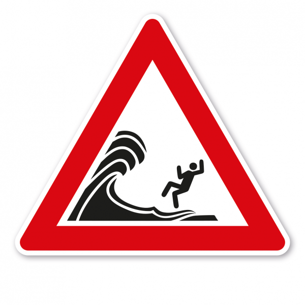 Verkehrsschild Warnung vor Sog und Wellenschlag (Schwell) – VZ-PR 26