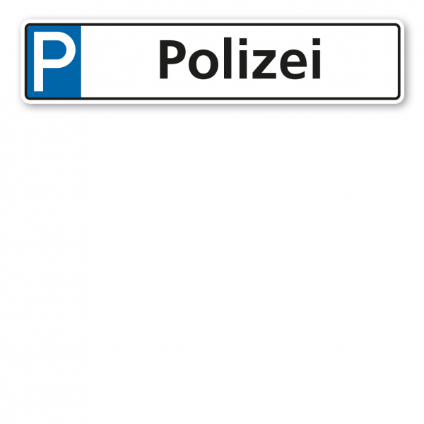 Parkplatzschild / Parkplatzreservierer Polizei