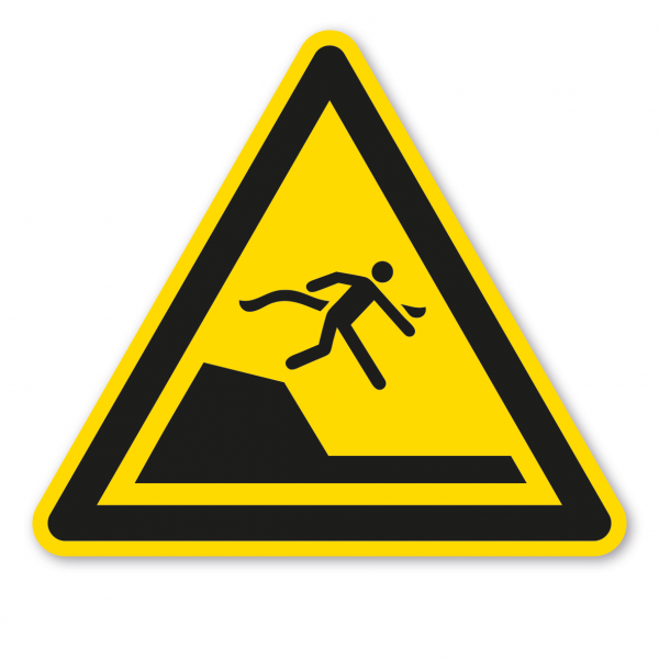 Warnzeichen Warnung vor unvermittelter Tiefenänderung – ISO 20712-1 - WSW008