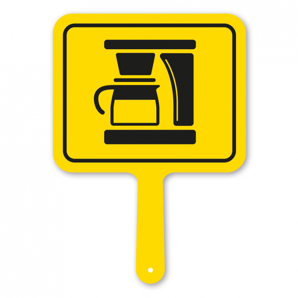 Lustiges Formschild – Kaffeemaschine– Motivschild
