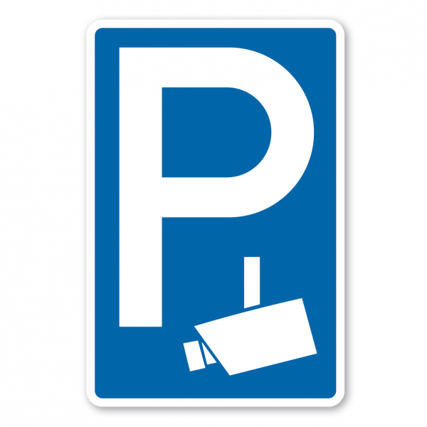 Parkplatzschild Videoüberwacht - Verkehrsschild