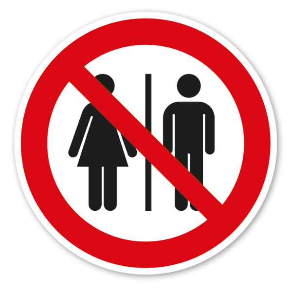 Verbotszeichen Keine Toilette vorhanden