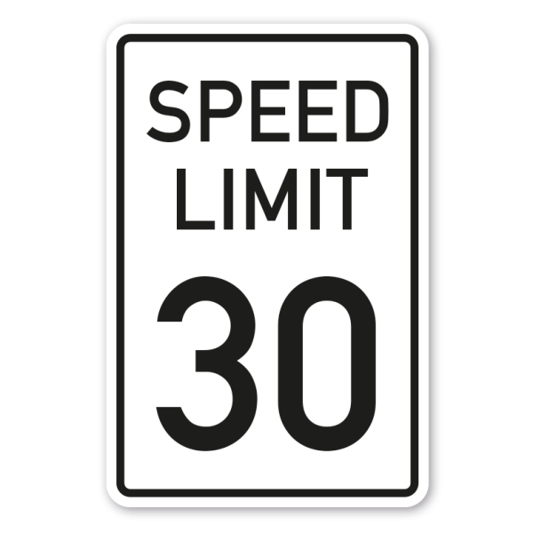 Schild Speed Limit 30