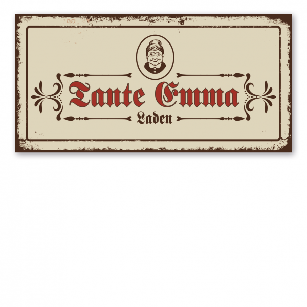 Retroschild / Vintage Tante Emma Laden VIN-275