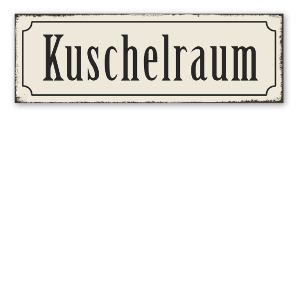 Retroschild Kuschelraum