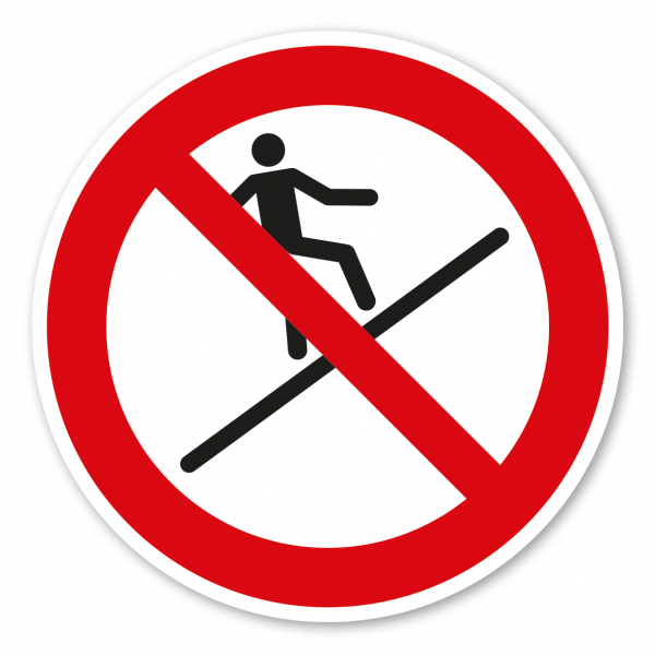 Verbotszeichen Die Rutschbahn hochlaufen ist verboten – Wasserrutschen