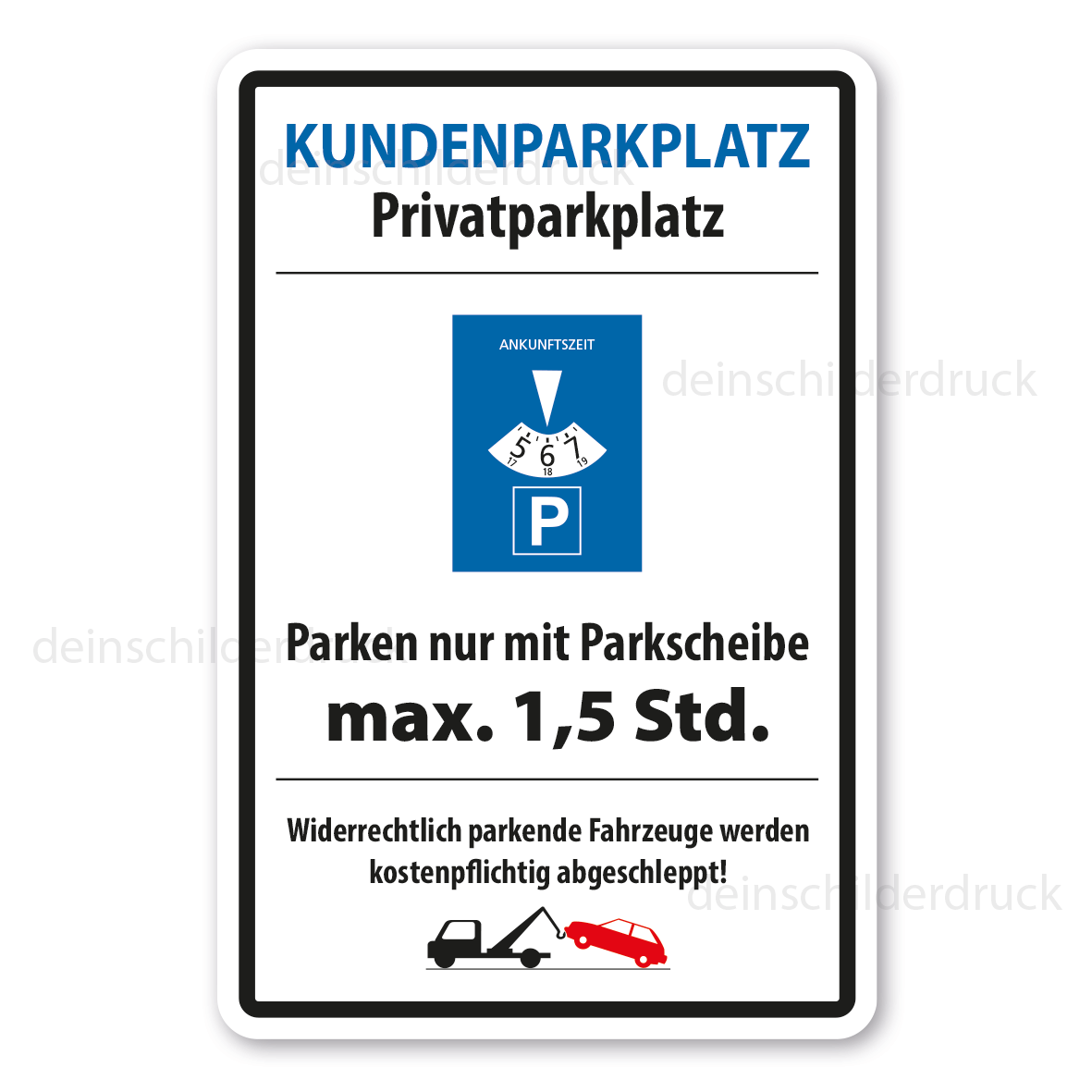 Parkplatz-Schild - Nur für Kunden