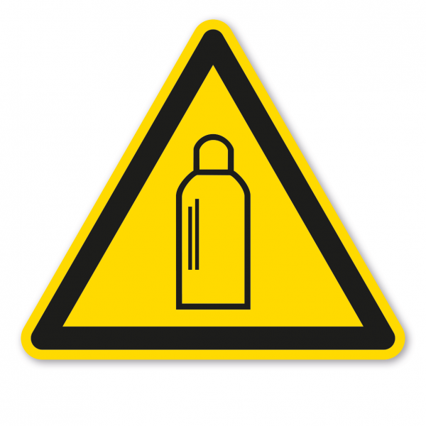 Warnzeichen Warnung vor Gasflaschen
